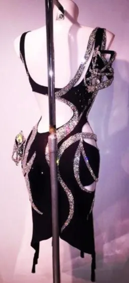 Swirl This, Swirl That Rhinestone Rhythm & Latin Ballroom Dance Dress