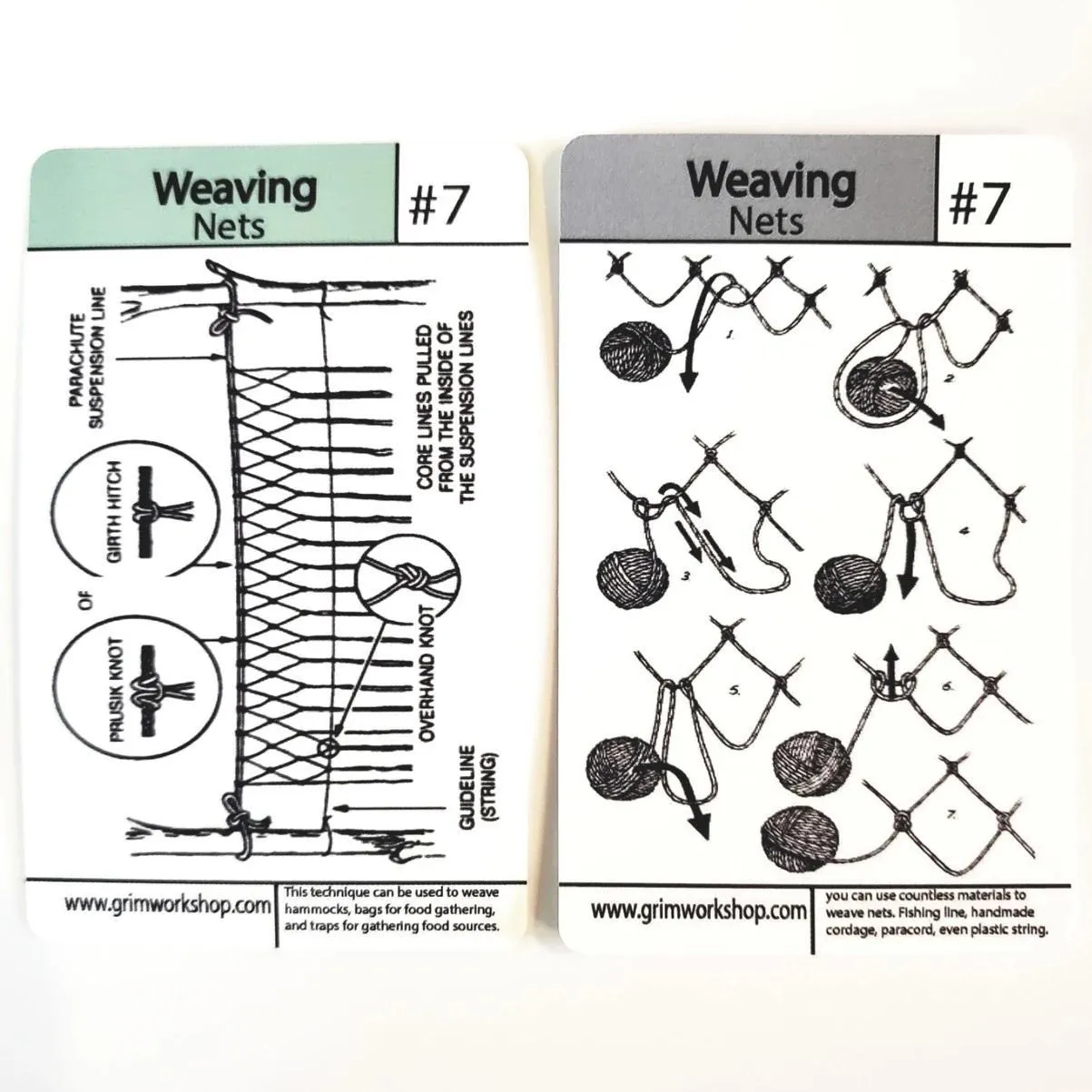 Tip Card #07 Diy Net Weaving : How to Weave Fishing Nets