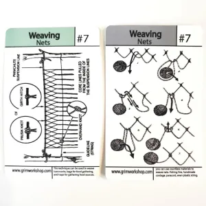 Tip Card #07 Diy Net Weaving : How to Weave Fishing Nets