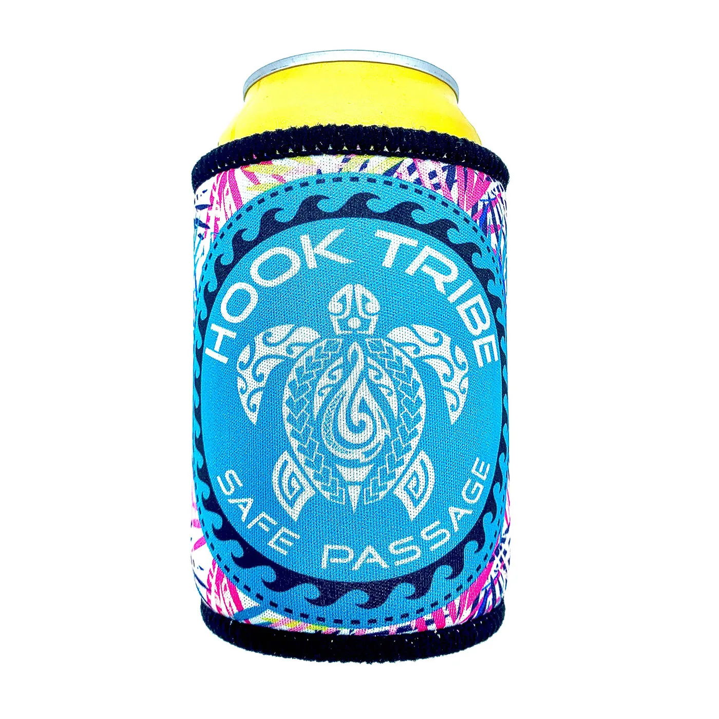 Tropical Camo Honu Koozie