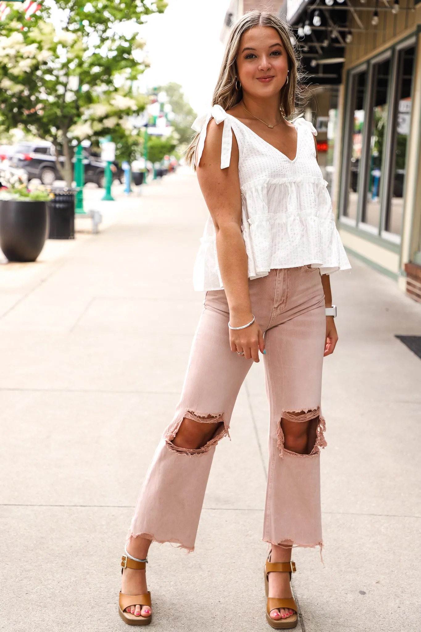 Vervet July Song Distressed Jeans
