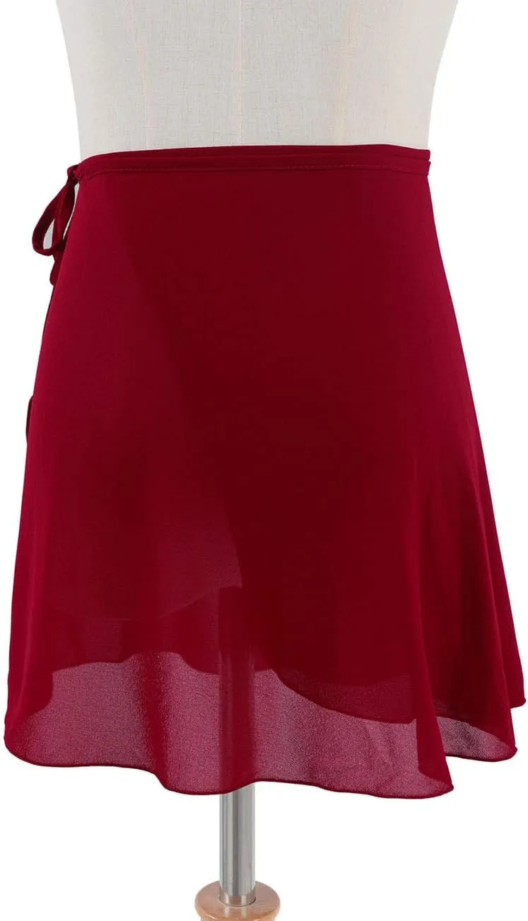 Women Chiffon Wrap Ballet Dance Skirt