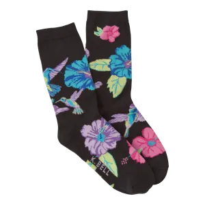 Women's Hummingbirds Crew Socks ^
