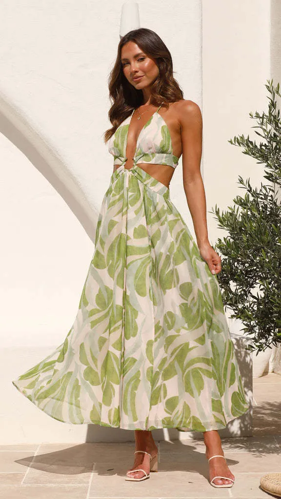Women's Long Backless Dress