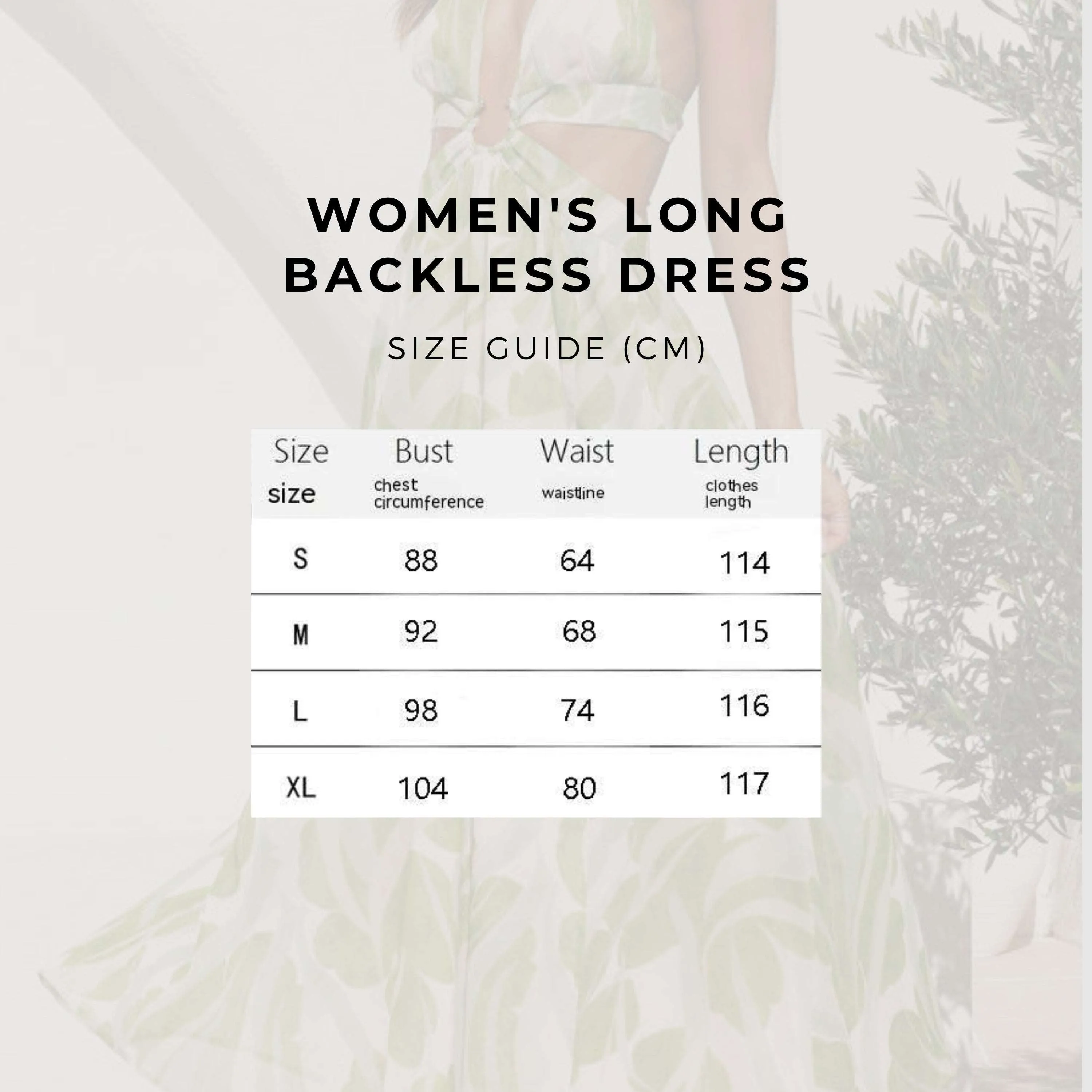 Women's Long Backless Dress