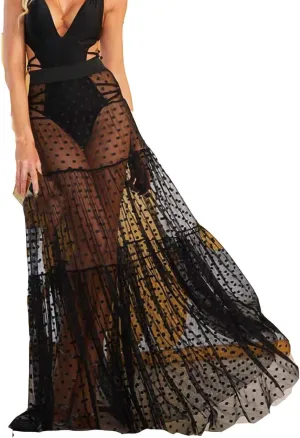 Women's Skirt A Line Fairy Elastic Waist Tulle Midi Skirt High Waist Skirts Mesh Dress for Women Mesh Skirts Jean